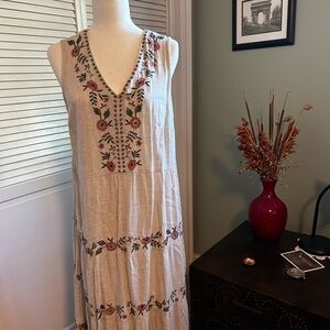 J. Jill beautiful summer dress with matching cardigan.
